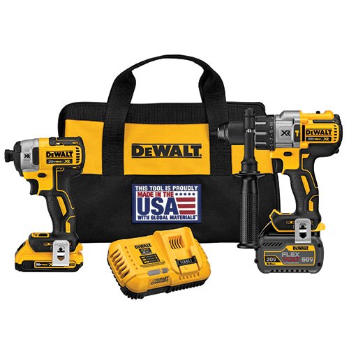DEWALT DCK299D1T1 20V MAX FLEXVOLT Brushless Premium Hammer Drill and Impact Combo Kit 1 DEWALT DCK299D1T1 20V MAX FLEXVOLT Brushless Premium Hammer Drill and Impact Combo Kit